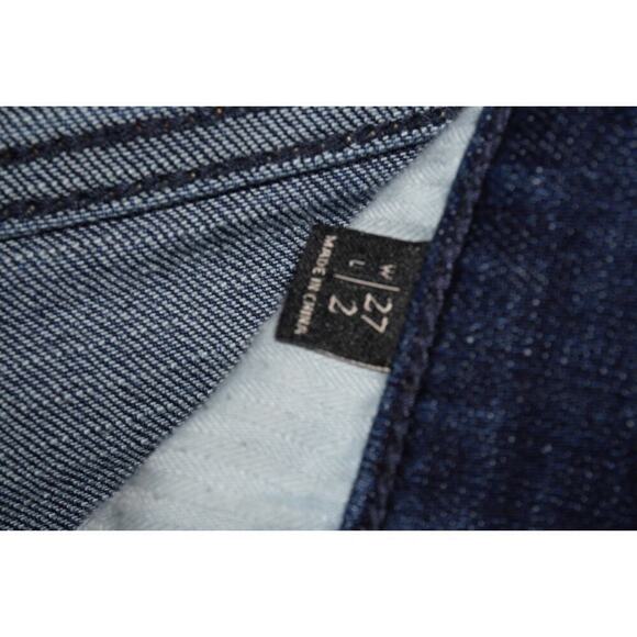 Abercrombie & Fitch Low Rise Distressed Denim Shorts - Size 27 - Picture 3 of 4